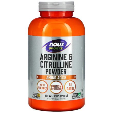 NOW foods - Arginine and Citrulline Powder 340 g - vásárlás, ár, rendelés online